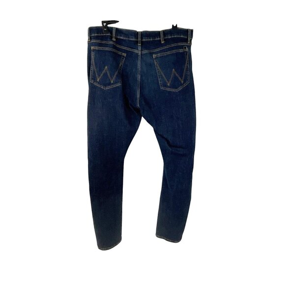 Wrangler Mens Slim Bootcut Jeans Size 40x32 Blue Denim Casual Wear - Picture 6 of 8